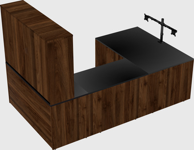 U-shaped desk