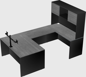U-shaped desk
