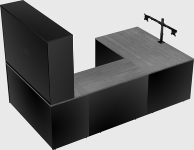 U-shaped desk
