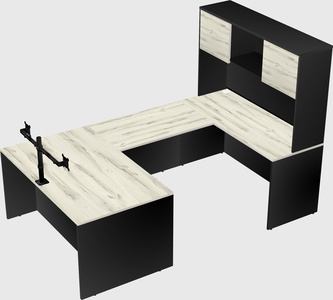 U-shaped desk