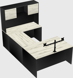 U-shaped desk