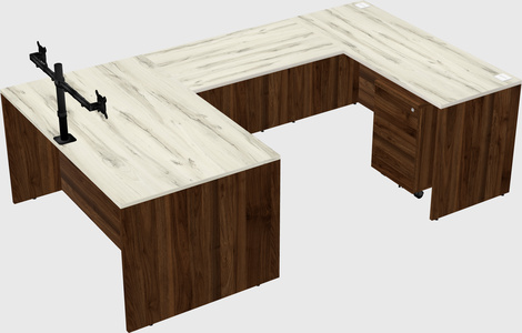 U-shaped desk