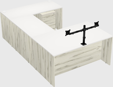 U-shaped desk