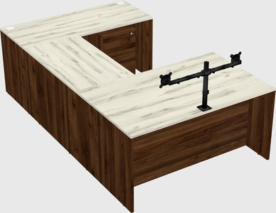 U-shaped desk