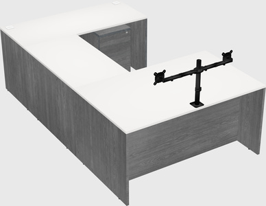 U-shaped desk