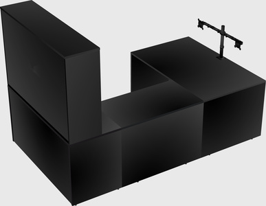 U-shaped desk