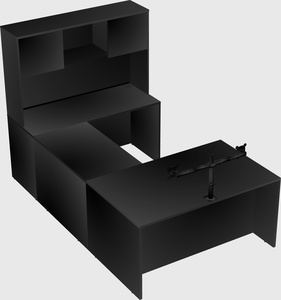 U-shaped desk