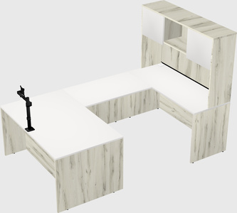 U-shaped desk