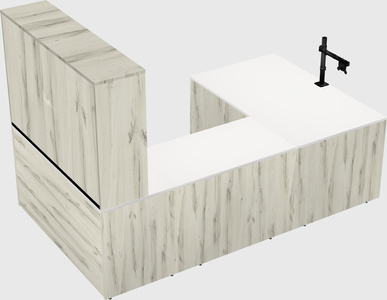 U-shaped desk
