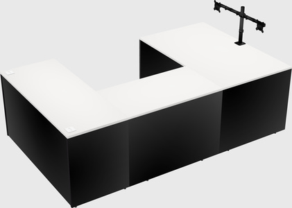 U-shaped desk