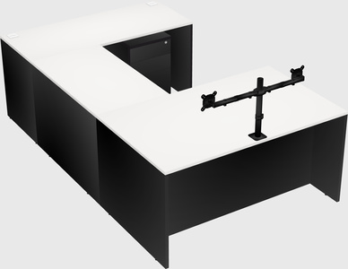 U-shaped desk
