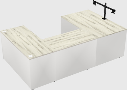 U-shaped desk