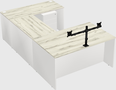 U-shaped desk