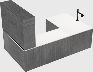 U-shaped desk
