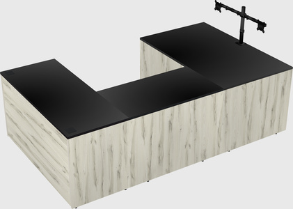 U-shaped desk