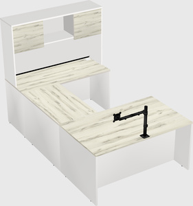 U-shaped desk