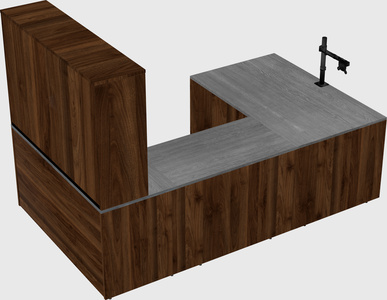 U-shaped desk
