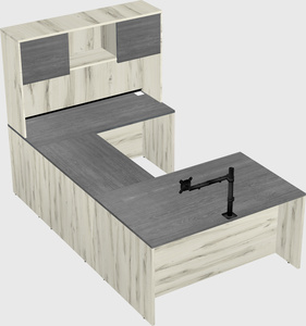 U-shaped desk