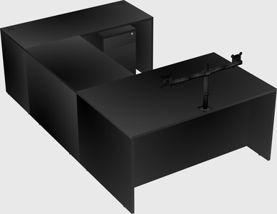 U-shaped desk