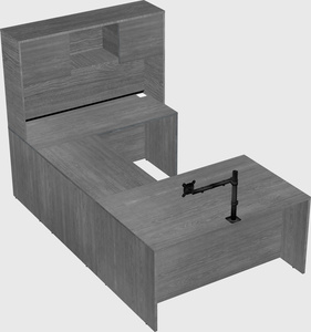 U-shaped desk
