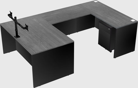 U-shaped desk