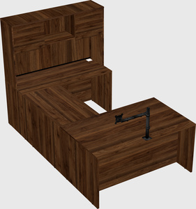 U-shaped desk