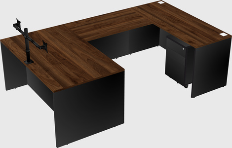 U-shaped desk