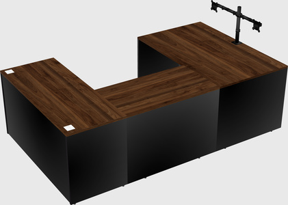 U-shaped desk