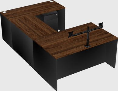 U-shaped desk
