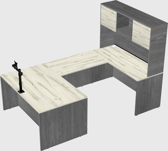U-shaped desk