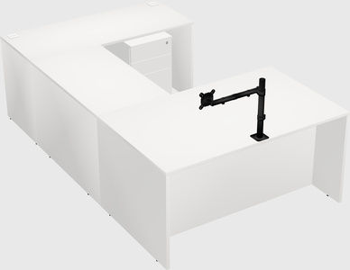 U-shaped desk