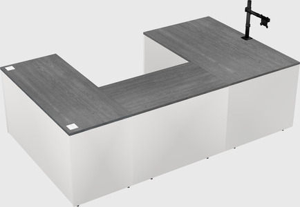 U-shaped desk