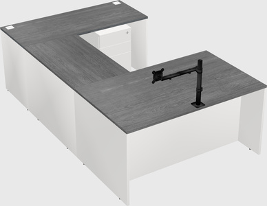 U-shaped desk