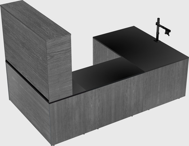 U-shaped desk