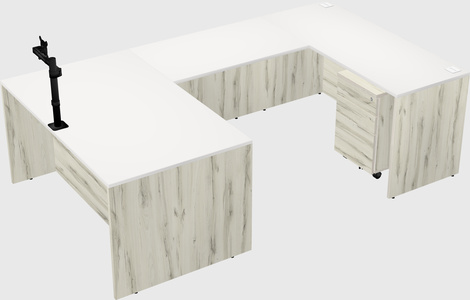 U-shaped desk
