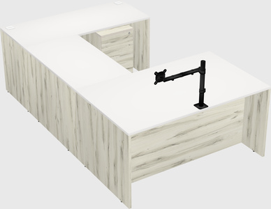 U-shaped desk