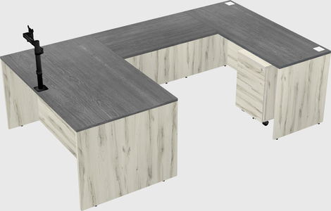 U-shaped desk