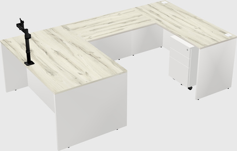U-shaped desk