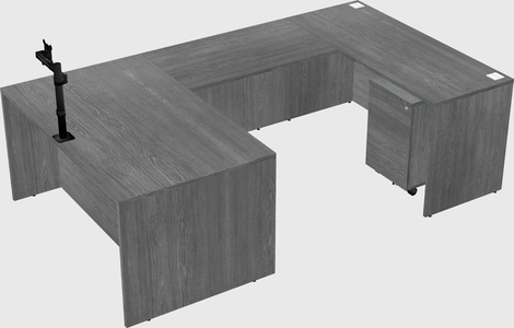 U-shaped desk