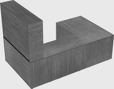 U-shaped desk