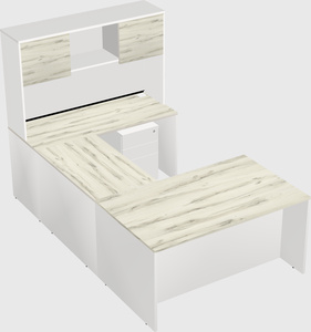 U-shaped desk