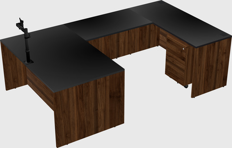 U-shaped desk