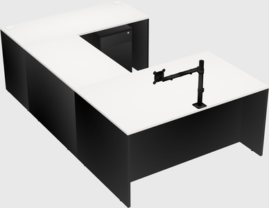 U-shaped desk