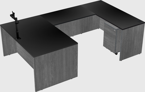 U-shaped desk