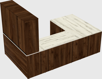 U-shaped desk