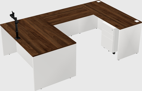 U-shaped desk