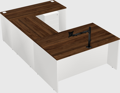 U-shaped desk