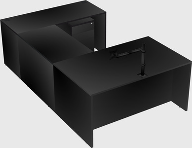 U-shaped desk