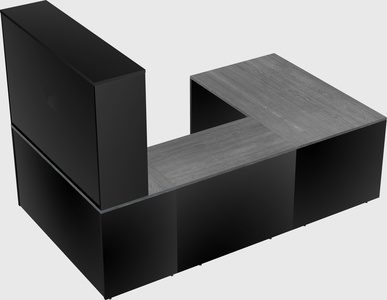 U-shaped desk