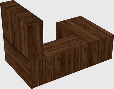 U-shaped desk